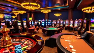 Experience gaming excitement with GO88 as players engage in thrilling casino games and vibrant slot machines.