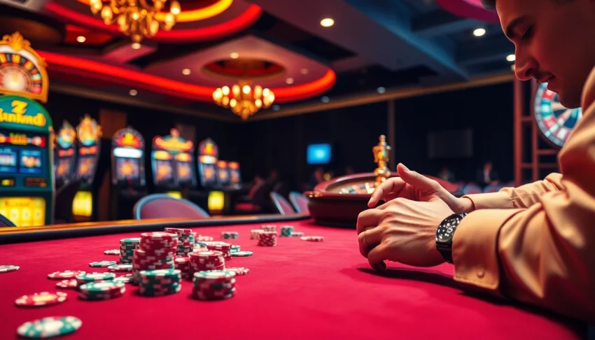 Adegan kasino yang menarik menampilkan permainan dan strategi dari jmacdonaldphoto.com, menyoroti poker dan mesin slot.
