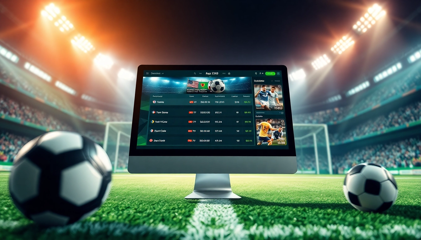 Kèo nhà cái interface showcasing live betting odds and scores for soccer.