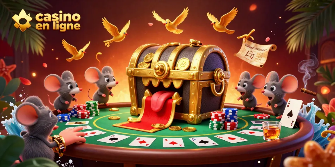Découvrez les trésors du casino en ligne grâce à une illustration 3D captivante.