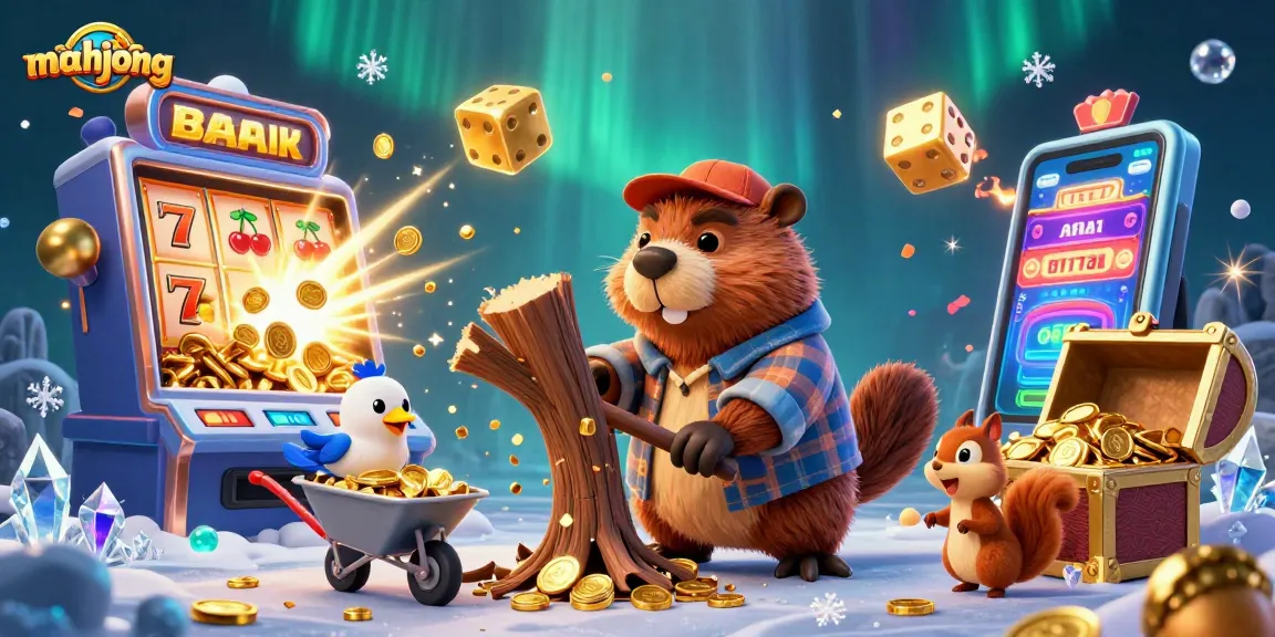 Experience mahjong-themed adventures in this vibrant and dynamic casino scene filled with treasures.