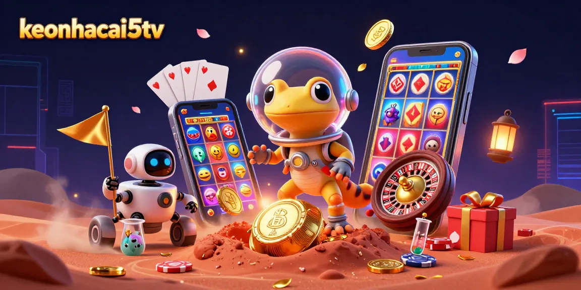 Experience thrilling wins with keonhacai5tv as the Martian gecko finds a hidden casino adventure.