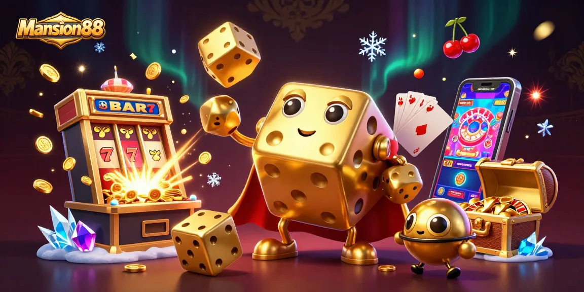 Experience thrilling wins at Mansion88’s captivating casino world with vibrant game elements.