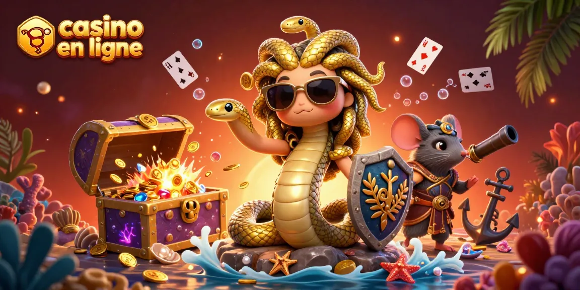 Plongez dans le monde du casino en ligne avec cette illustration captivante de jeux d'argent.