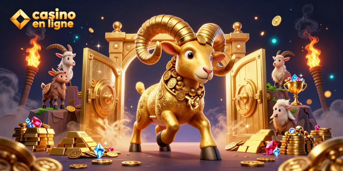 Gagnez à un casino en ligne avec des trésors d'or et des jackpots scintillants.