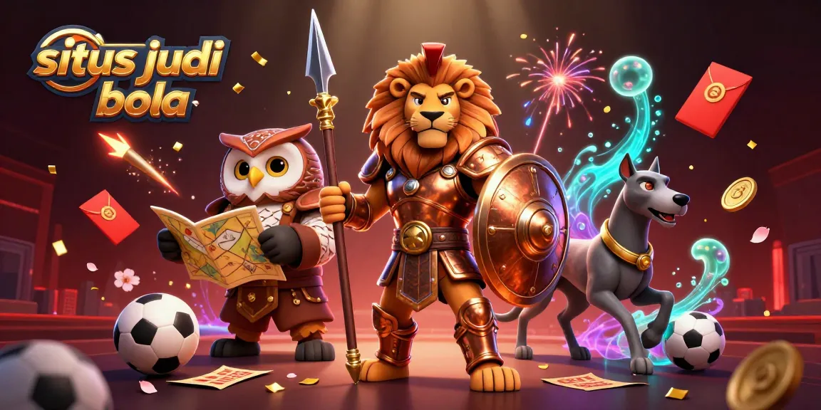 Win big on situs judi bola with thrilling sports betting action featuring dynamic characters and vibrant elements.