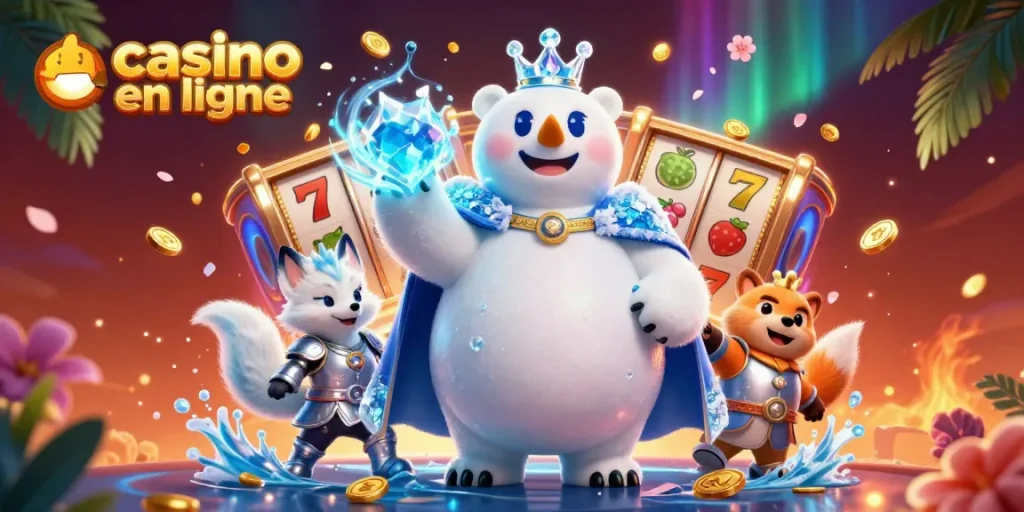 Un jeu captivant de casino en ligne avec des personnages enchanteurs et des rouleaux de machines à sous scintillants.