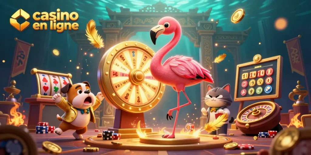 Gagnez en jouant sur casino en ligne avec des animations de casino et personnages amusants.
