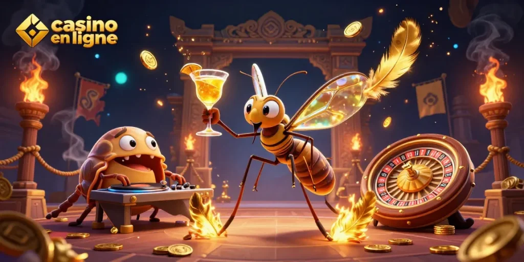 Faites l'expérience du plaisir du casino en ligne avec notre mascotte unique et éléments de jeu fascinants.