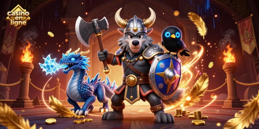 Exploitez votre stratégie avec des personnages de casino en ligne dans une illustration vibrante.