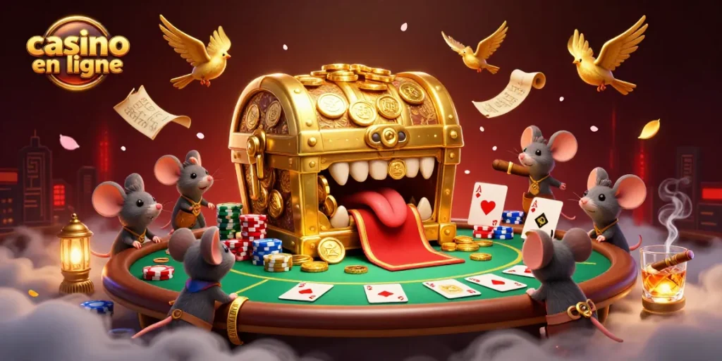 Jouez au casino en ligne avec ce trésor attirant et des éléments de poker dynamiques.